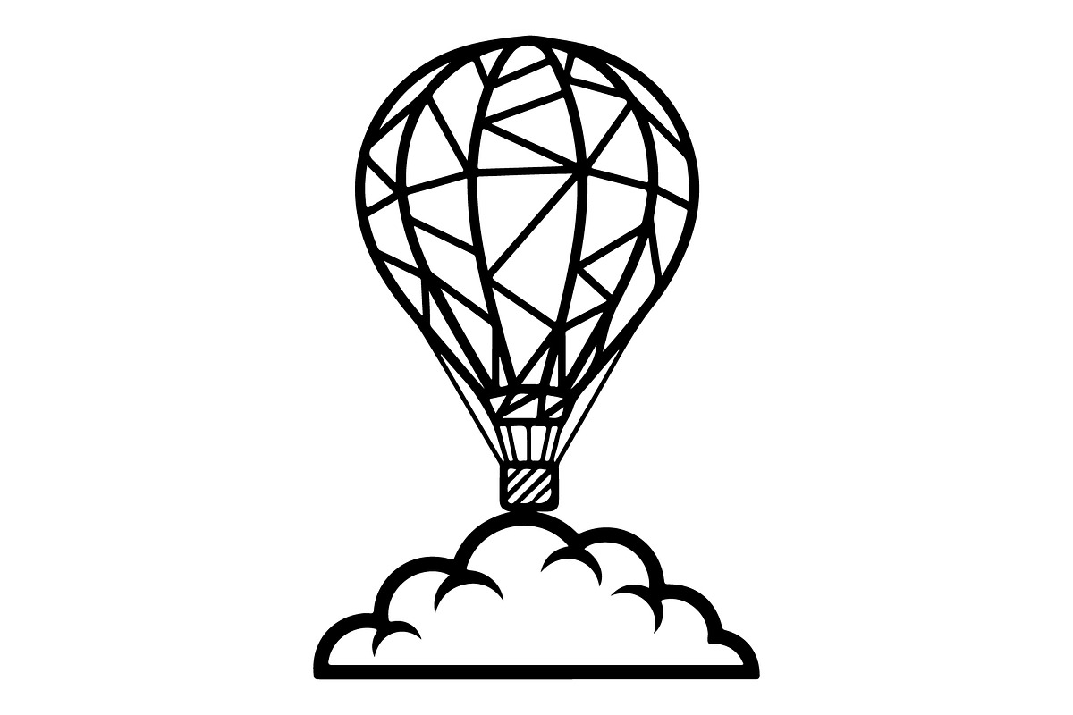 Hot Air Balloon Silhouette Bundle, an Object Illustration by Gaye Art (Photo 15 of 31)