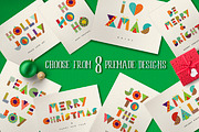 christmas geometric type+MORE 90%OFF, a Background Graphic by Cienpies Design (Thumbnail 4 of 8)