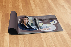 A5 Landscape Booklet Mockup