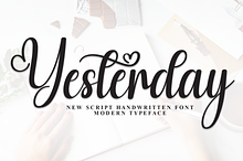 Yesterday | Script Font