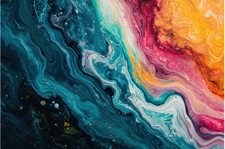 Expressive Acrylic fluid art, an Arts & Entertainment Photo by Ylivdesign