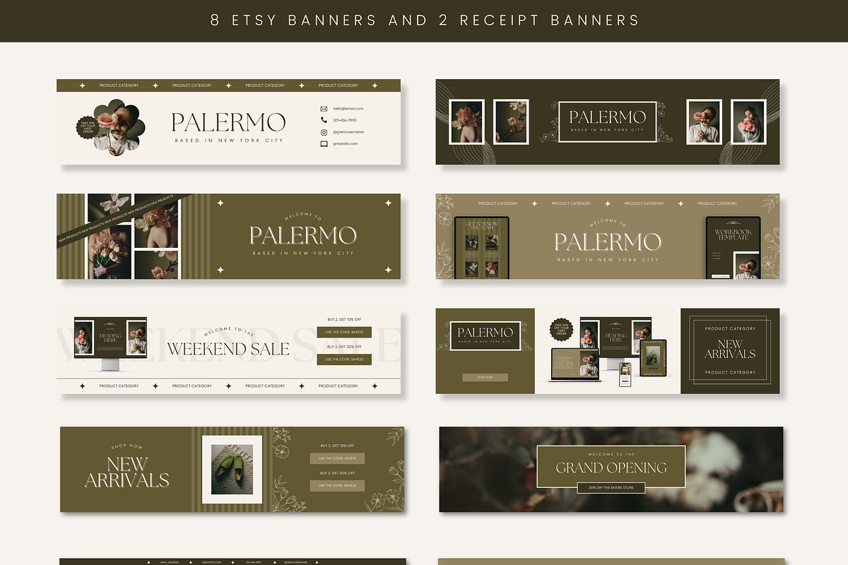 Etsy Shop Kit Branding Templates, a Branding & Logo Template by Branding Babe Co. (Photo 4 of 7)