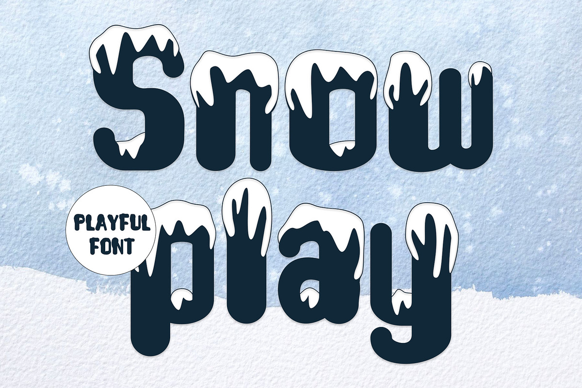 Snow Play, a Handwritten Font by Letterafa Studio (Photo 1 of 6)