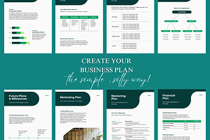 Dark Green Modern Business Plan