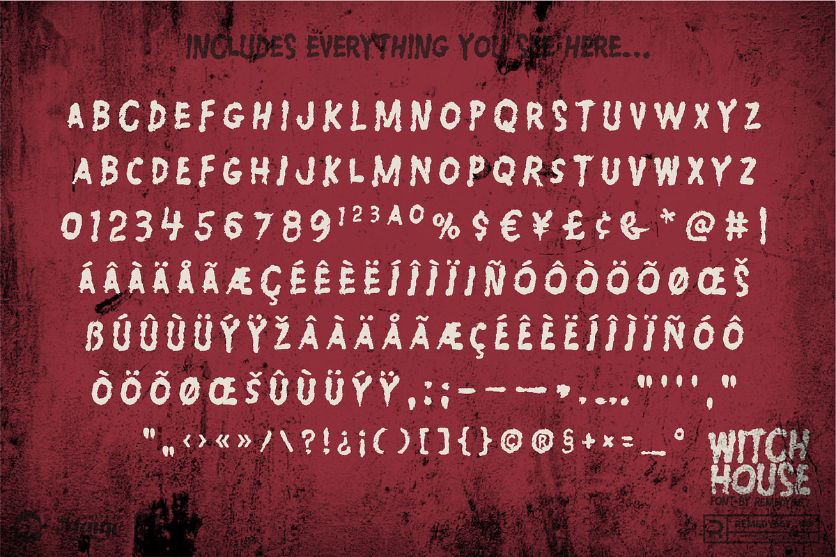 Witch House - Horror Font, a Font by Remedy667 (Photo 7 of 7)