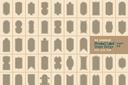 50 Vintage Label Shape Collection, a Decorative Illustration by Photoshop Action (Thumbnail 1 of 15)