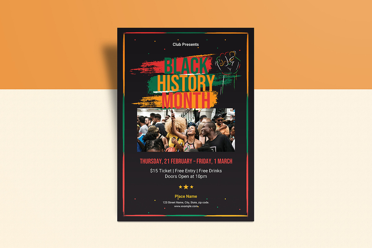 Black History Month Flyer, a Flyer Template by Template Shop (Photo 2 of 4)
