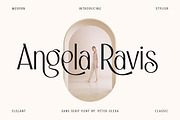 Angela Ravis Elegant Sans, a Sans Serif Font by Cruzine (Thumbnail 1 of 9)