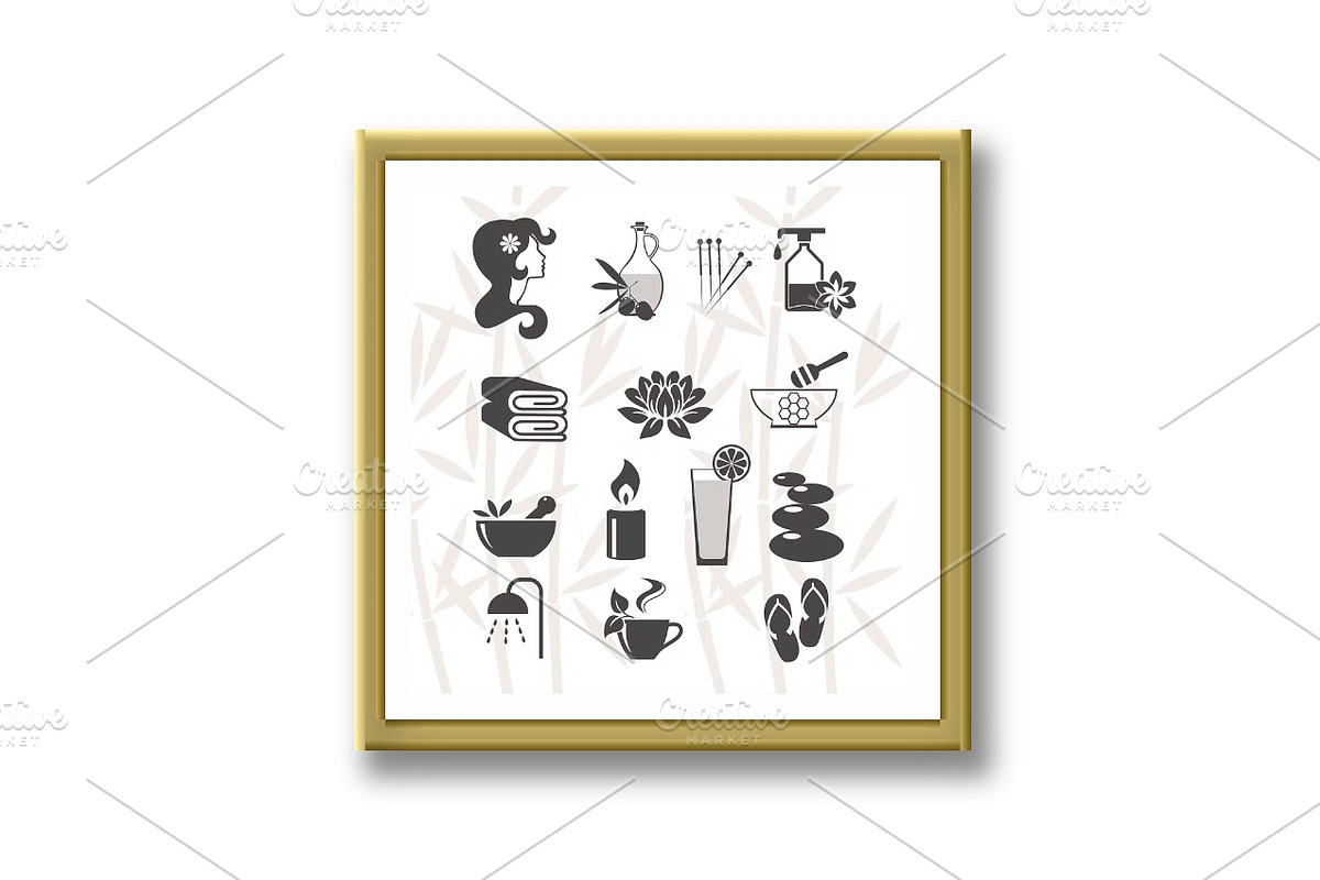 Set of vector spa icons, an Outline Icon by RODINA (Photo 3 of 3)