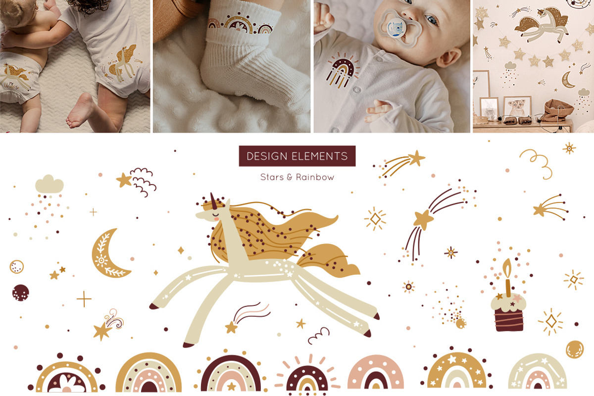 Unicorn, Mermaid, Fairy collection, an Animal Illustration by Magic & Dreams (Photo 2 of 6)
