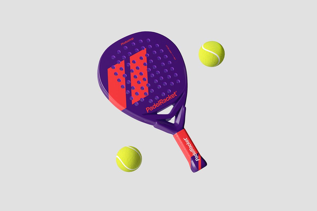 Padel Racket Mockups, a Product Mockup by artimasa (Photo 3 of 5)