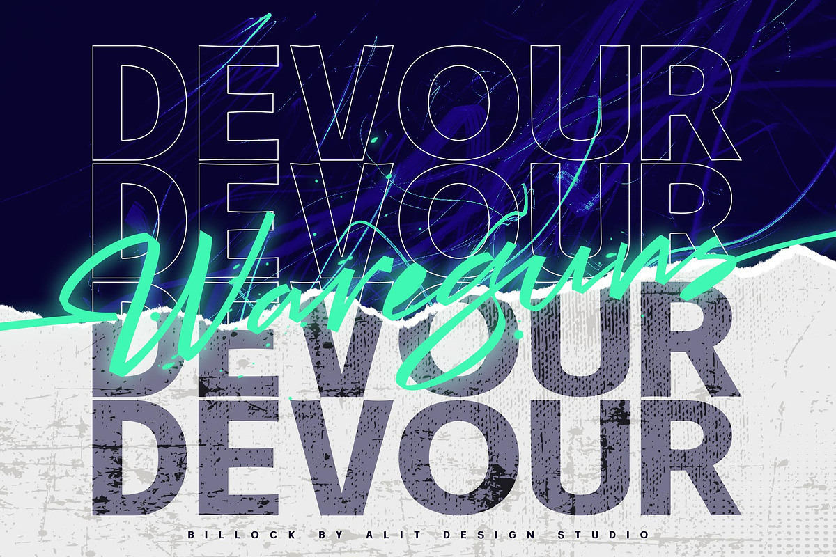 Billock Script font, a Script Font by alit design (Photo 2 of 15)