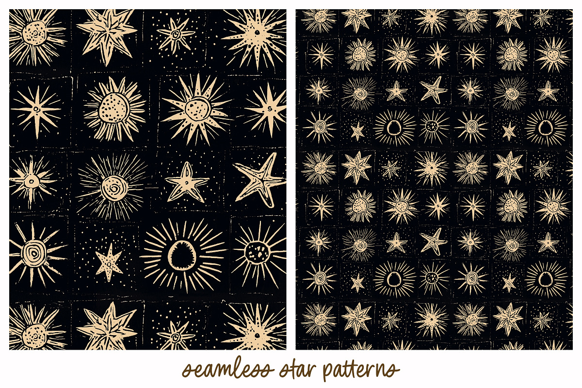 8 Seamless Star Patterns, a Pattern Graphic by DesignRocket (Photo 2 of 9)