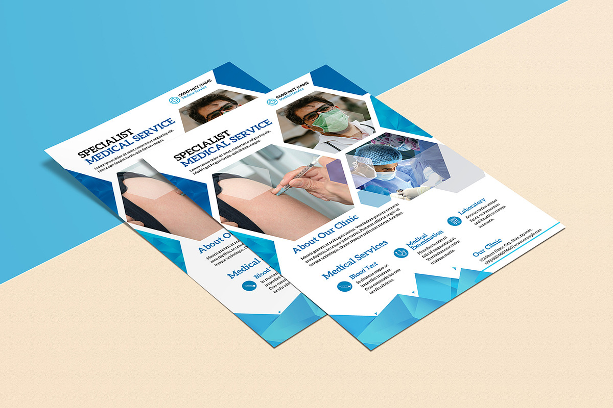 Medical Clinic Service Flyer, a Flyer Template by retrographix (Photo 3 of 4)