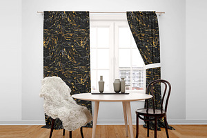 black gold elegant marble texture, a Pattern Graphic by AAN Seamless Shop