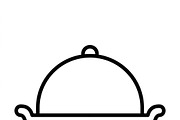 40 Christmas Dinner Table Icons, an Outline Icon by adenpinkstore (Thumbnail 7 of 20)