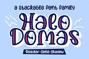 Halo Domas Font, a Script Font by Mabhal Studio (Thumbnail 1 of 6)