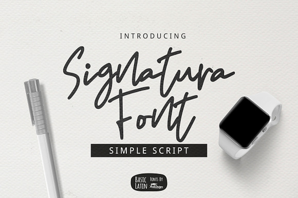 Signatura Font preview 6