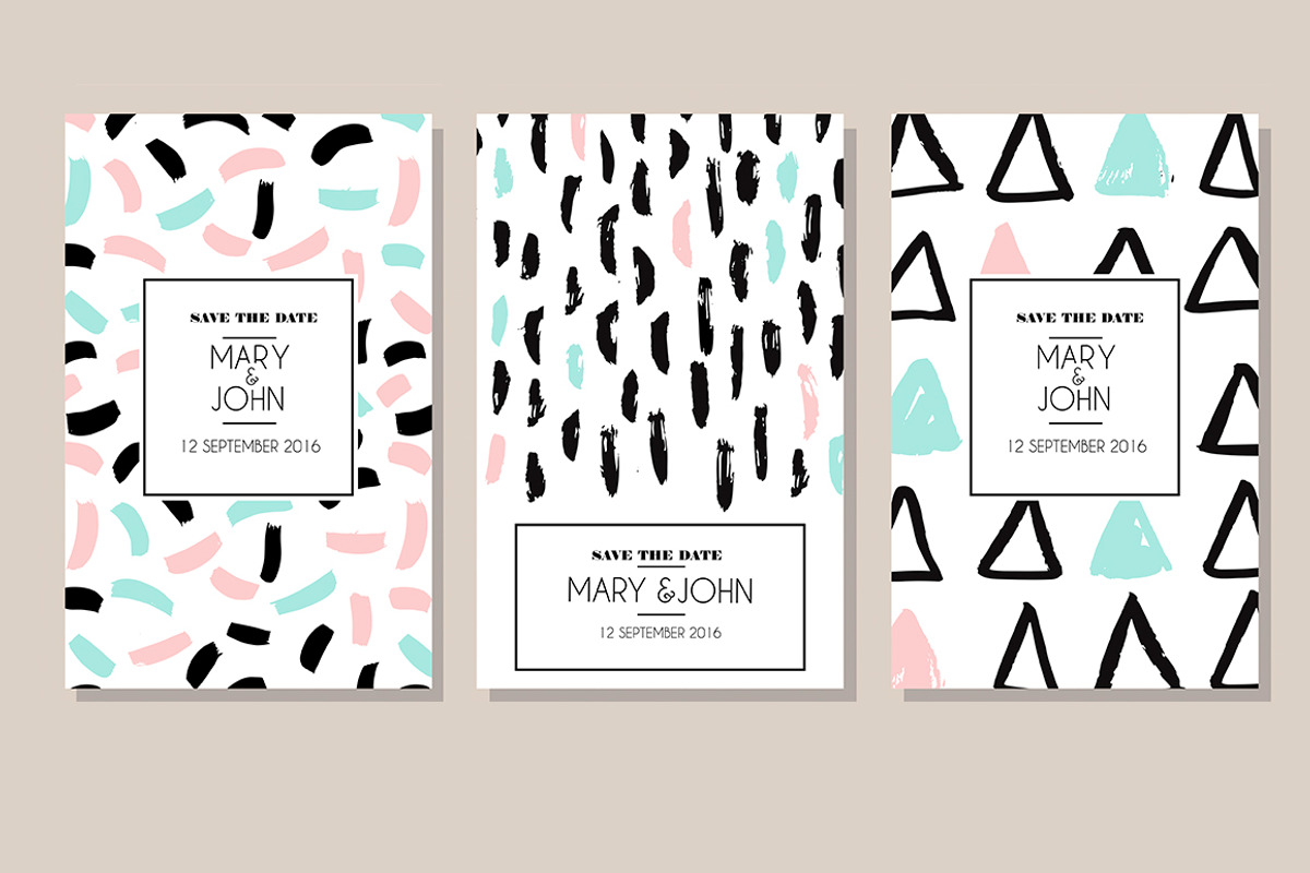 Set of  6 creative cards., a Card Template by mikka_kika (Photo 1 of 2)