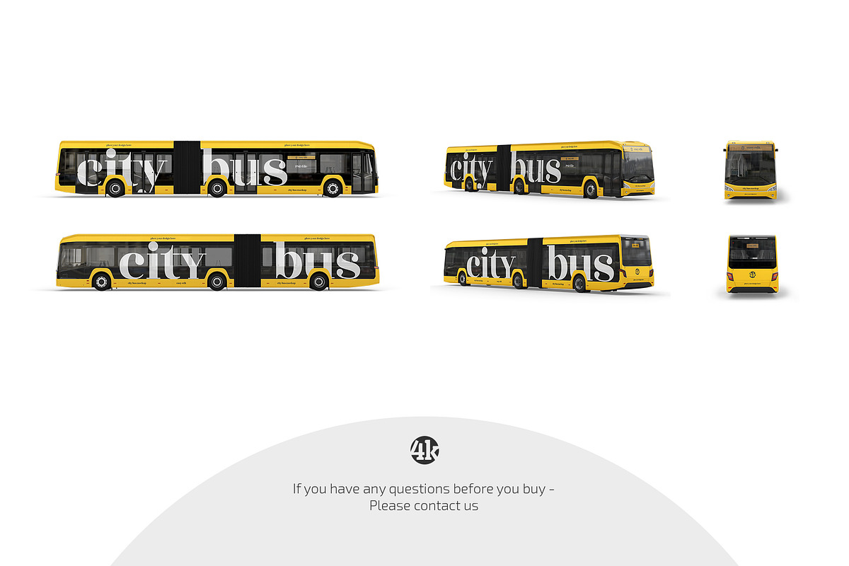 City Bus Mockup Set, a Product Mockup by Country4k (Photo 4 of 4)