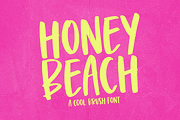 Honey Beach | Handwritten Brush Font, a Font by KA Designs (Thumbnail 1 of 11)