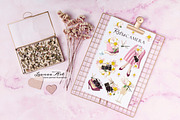 Retro Camera Summer Clip Art, a Seasonal Illustration by Leonaa art (Thumbnail 4 of 9)