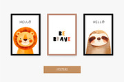 Cute Animals Portraits, a Decorative Illustration by MilaCreator (Thumbnail 6 of 7)