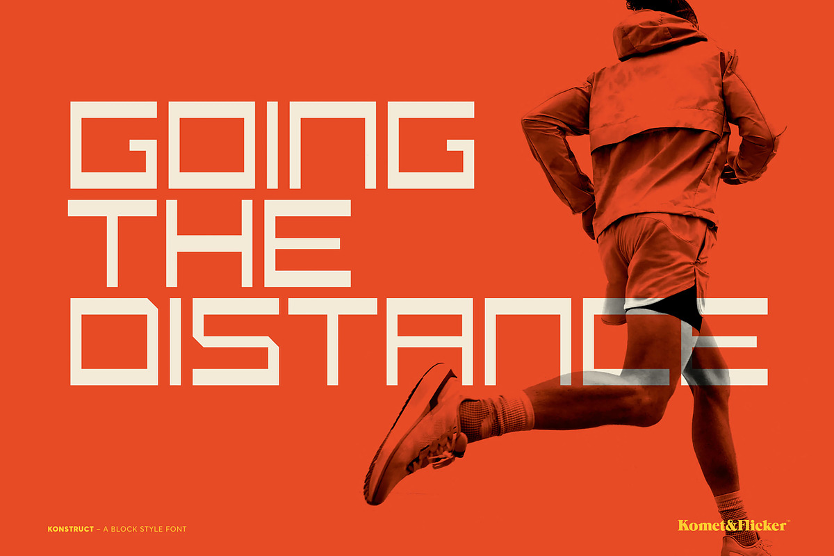 KONSTRUCT - A Block Style Font, a Sans Serif Font by Komet & Flicker (Photo 3 of 15)