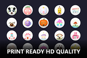 100 Asset Cute House Kawaii, a Decorative Illustration by Eka Design (Thumbnail 4 of 5)