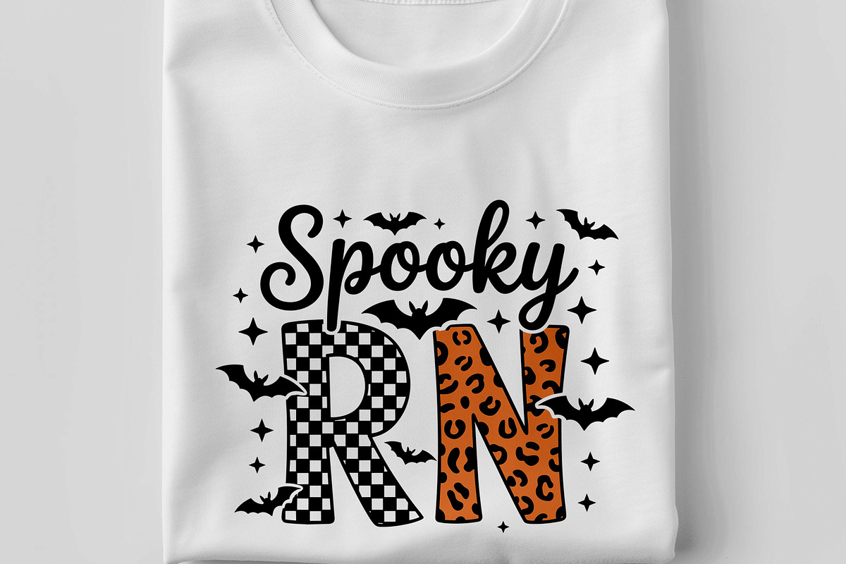 Retro Halloween Nurse T Shirt Design, a Seasonal Illustration by Unique Design Team (Photo 2 of 7)