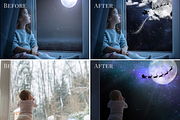 Christmas Sky photo overlays, a Layer Style Add-On by BrownLeopard (Thumbnail 2 of 5)