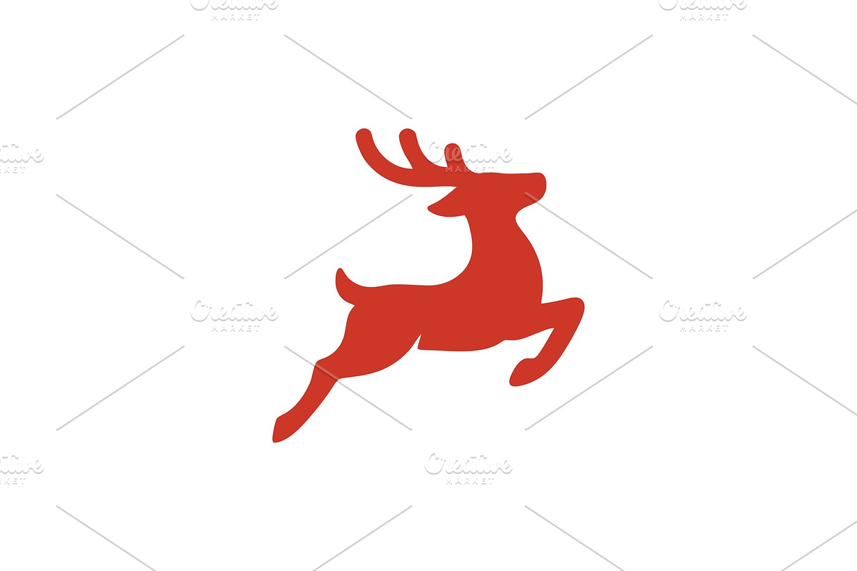 Creative Jumping Deer Logo, a Branding & Logo Template by Vectorium Studio (Photo 1 of 2)