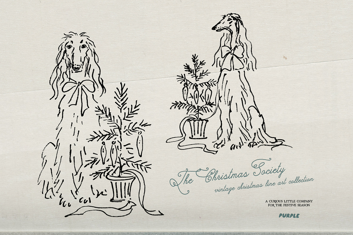 The Christmas Society: Line art, an Object Illustration by Purple (Photo 5 of 13)