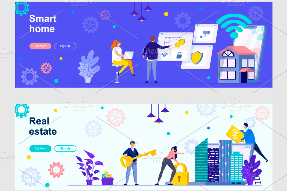 Flat Web Banners Template Kit, a Templates & Theme by alexdndz (Photo 24 of 26)