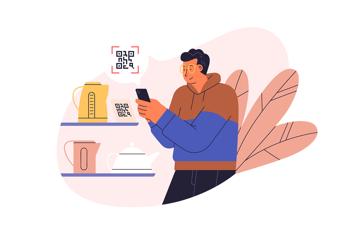 People use contactless payment set, a Finance Illustration by Good Studio (Photo 4 of 5)