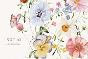 Spring Floral Watercolor Clipart Set, a Decorative Illustration by Veris Studio (Thumbnail 13 of 20)