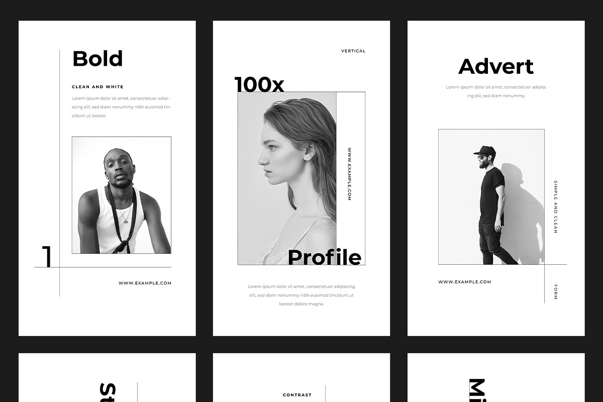 Monochrome Instagram Stories preview 2