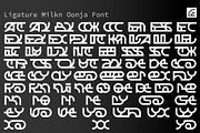 Milkn Oonja Font, a Symbol Font by Erifqizefont (Thumbnail 7 of 15)