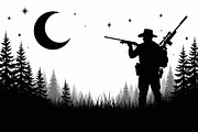 Camouflage Hunter Silhouette Vector, an Illustration by Amazin_art (Thumbnail 2 of 10)