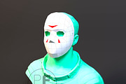 DIY Jason Mask 3D model template, a Presentation Template by PolyFish (Thumbnail 2 of 4)