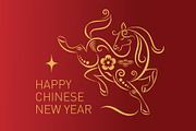 Card Set Chinese New Year, an Animal Illustration by lenlis (Thumbnail 2 of 8)