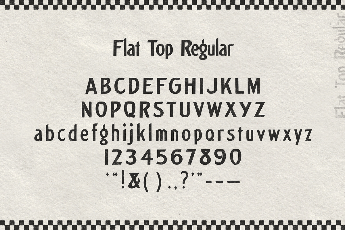 Flat Top Sign Painter Sans, a Sans Serif Font by Joseph Ernst Design Shop (Photo 2 of 5)