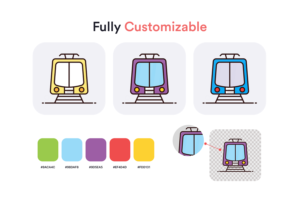 Transportation Icon Set, a Duotone Icon by Brickclay (Photo 4 of 9)