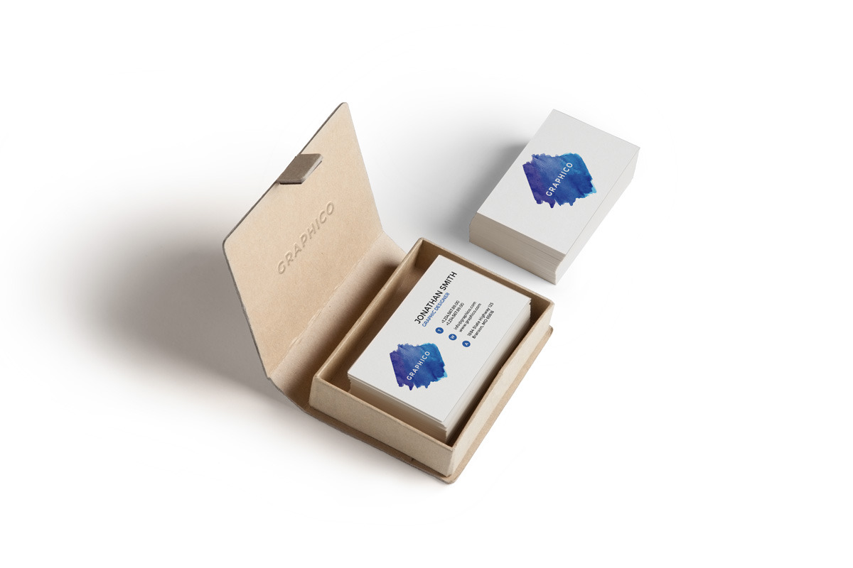 Simple Watercolor Business Card - 42, a Business Card Template by ND Design (Photo 9 of 13)