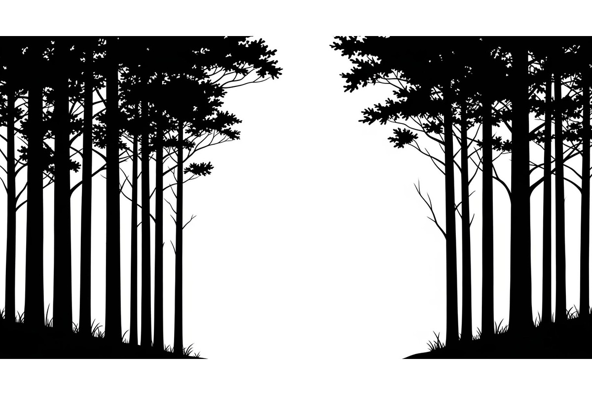 Forest Frame Silhouette SVG Bundle, an Illustration by jahid234 (Photo 35 of 51)