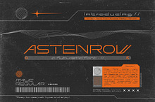 Astenrow - Futuristic Font