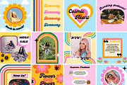 70s Aesthetic Instagram Templates, a Social Media Template by PLANETSEL (Thumbnail 3 of 5)