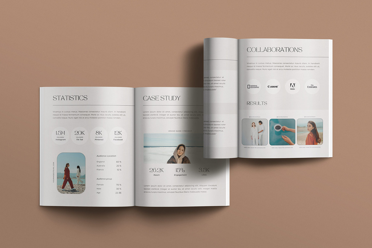 CALM | Media Kit Canva Template, a Magazine Template by Sierra Creative Studio (Photo 3 of 11)