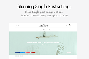 Malachite - WordPress Blog Theme WP