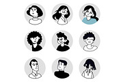 People avatar icons, an Icon by PureSolution (Thumbnail 9 of 13)